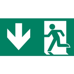 Akcesoria montażowe - strzałka w dół L człowiek P AAE104 do lampy ewakuacyjnej awaryjnej *